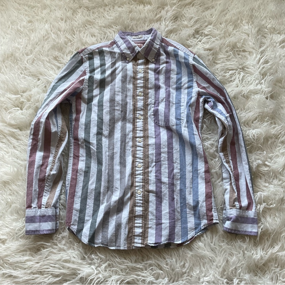 J Crew Broken-in organic cotton oxford shirt slim fit